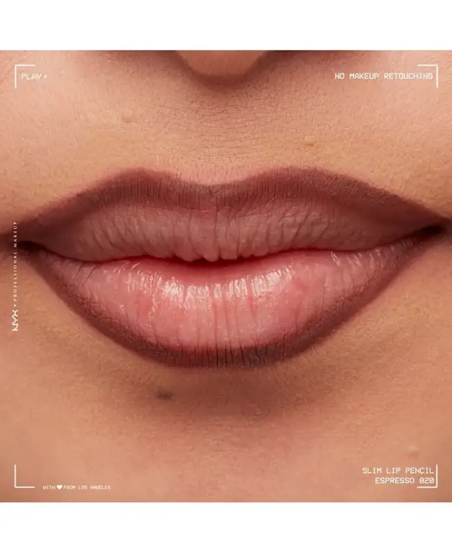 Slim Lip Pencil Creamy Long-Lasting Lip Liner-Espresso - 6