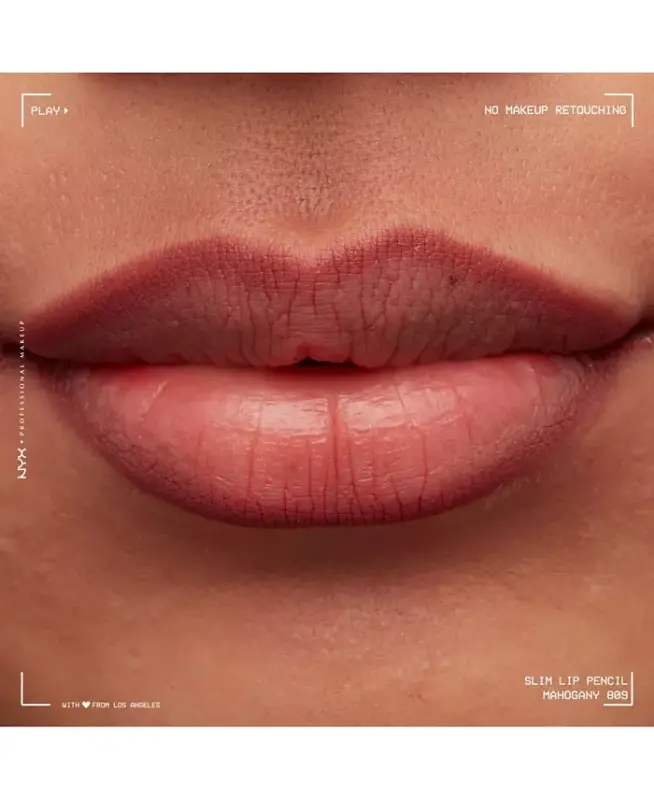 Slim Lip Pencil Creamy Long-Lasting Lip Liner - Mahogany - 7