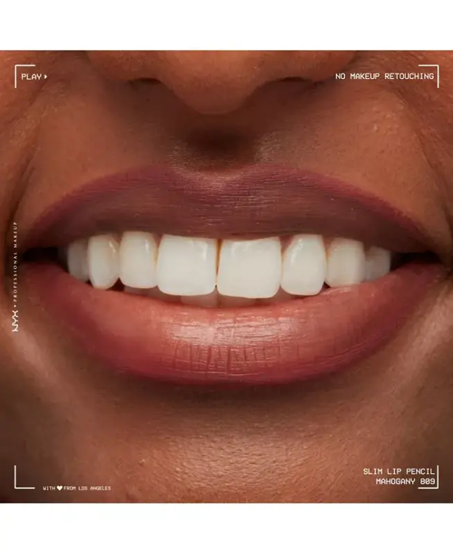 Slim Lip Pencil Creamy Long-Lasting Lip Liner - Mahogany - 9