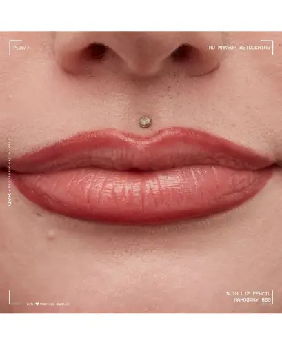 Slim Lip Pencil Creamy Long-Lasting Lip Liner - Mahogany - 7