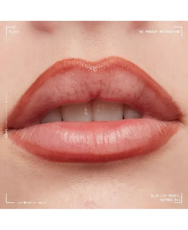 Slim Lip Pencil Creamy Long-Lasting Lip Liner-Nutmeg - 7