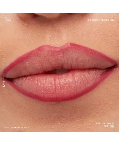 Slim Lip Pencil Creamy Long-Lasting Lip Liner - Plump Plum - 7