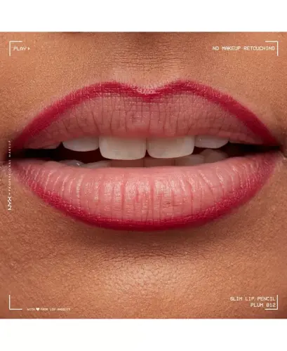 Slim Lip Pencil Creamy Long-Lasting Lip Liner - Plump Plum - 8