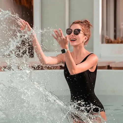 Slim Milanese Loop band compatible with Apple Watch for women, 40mm, 41mm, 38mm, 42mm, 44mm, 45mm, 46mm. Stainless steel magnetic mesh strap works on iWatch Series 10, 9, 8, 7, 6, 5, 4, 3, 2, 1, SE. - 4