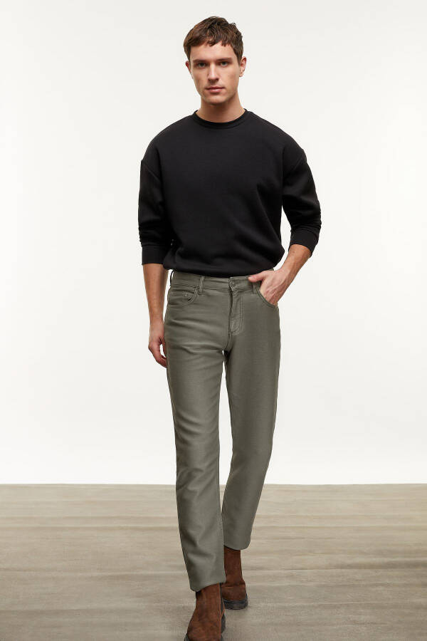 Slim Straight Trousers - 11