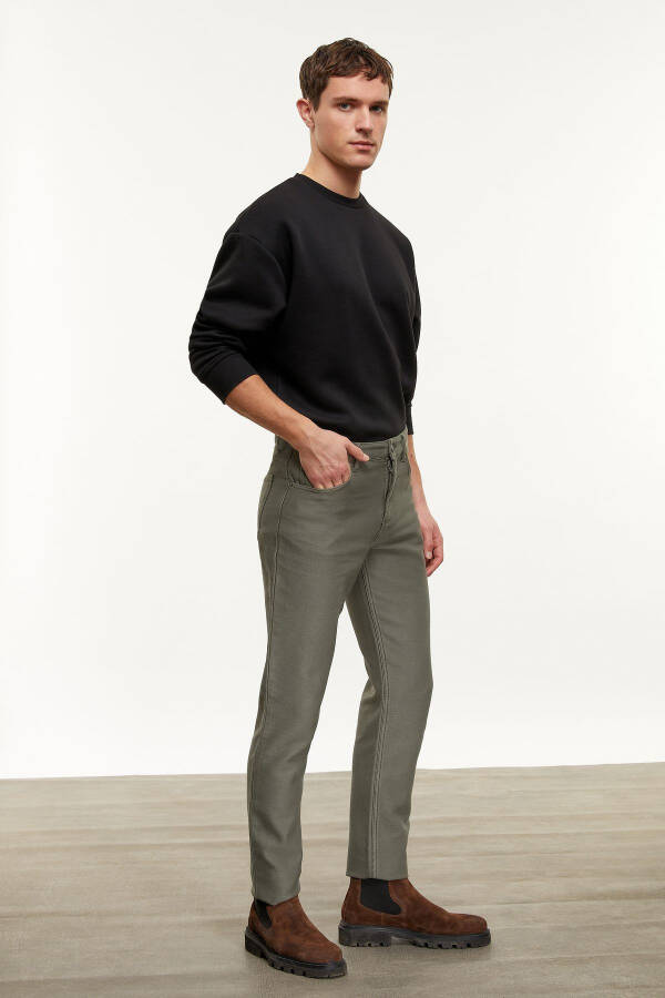 Slim Straight Trousers - 12