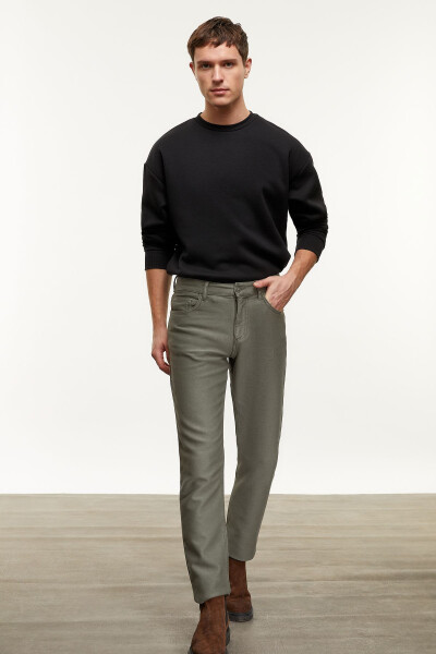 Slim Straight Trousers - 6