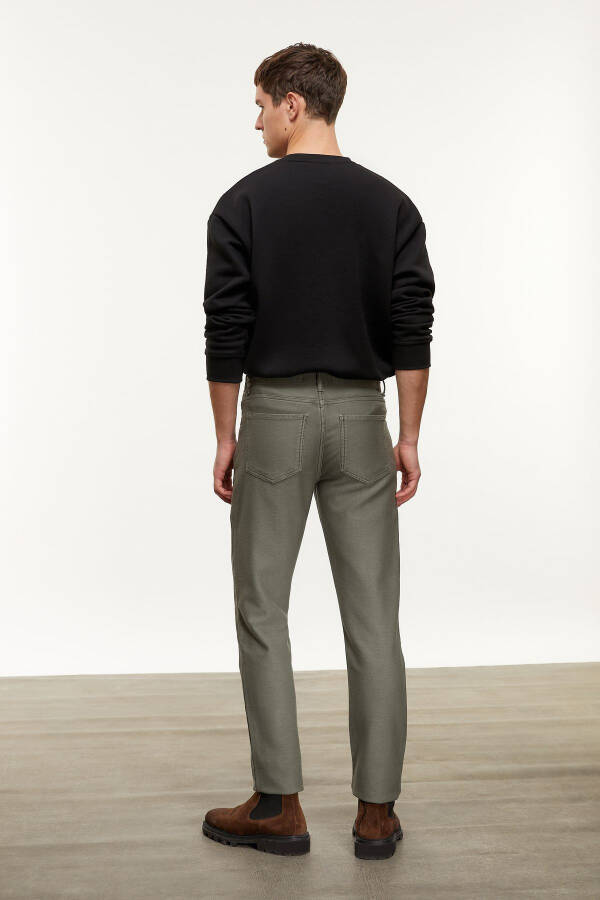 Slim Straight Trousers - 3