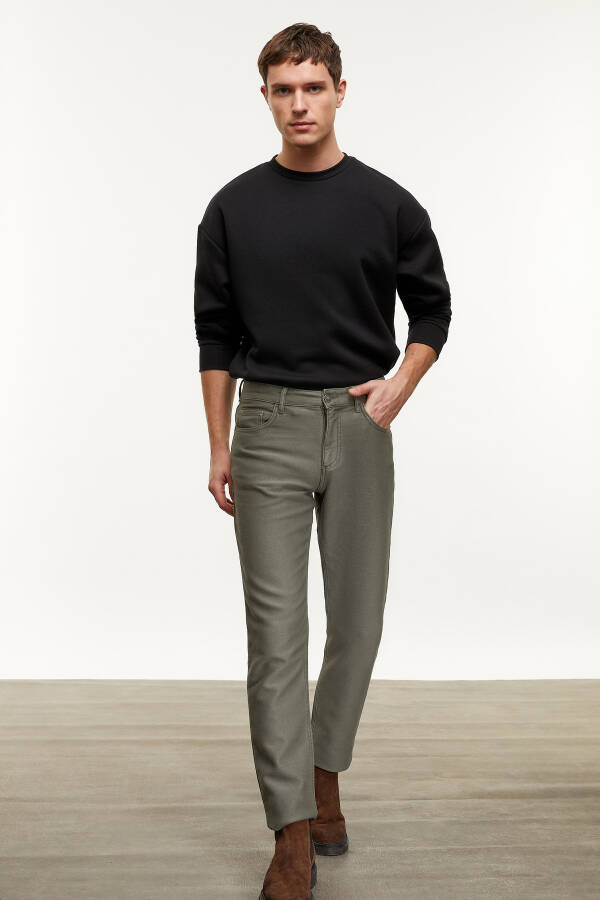 Slim Straight Trousers - 16