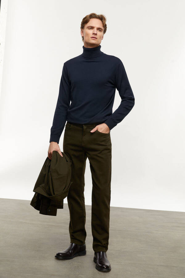 Slim Straight Trousers - 5