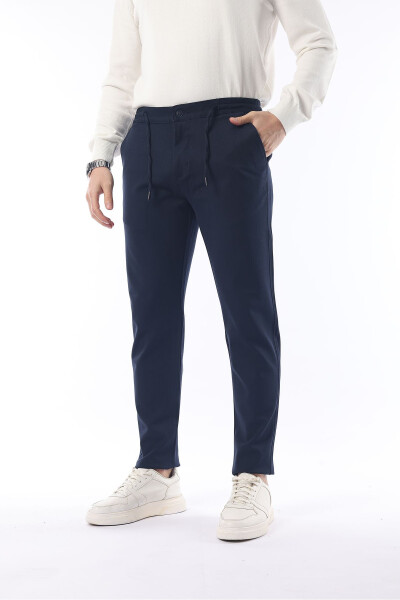 Slimfit Jogger mavsumiy lazur likrasi bilan qulay shim - 8