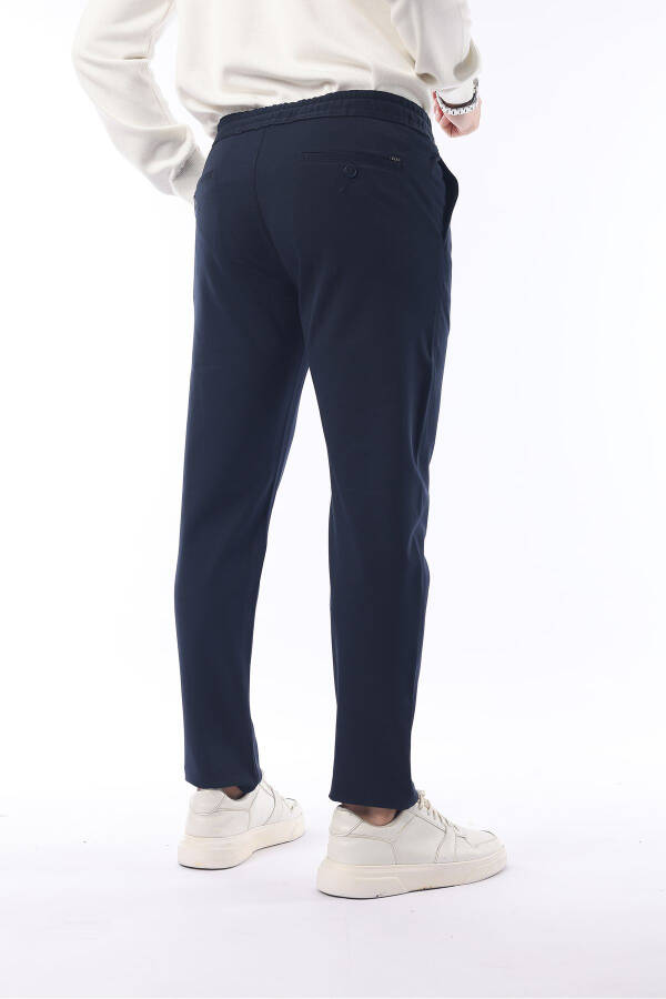 Slimfit Jogger mavsumiy lazur likrasi bilan qulay shim - 12