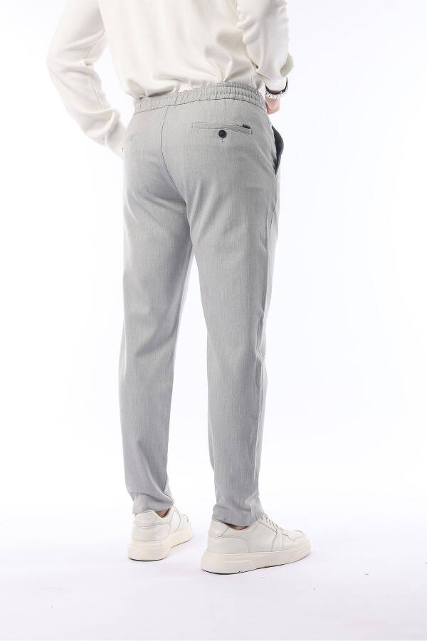 Slimfit Jogger mavsumiy qulay likrali och kulrang shimlar - 5