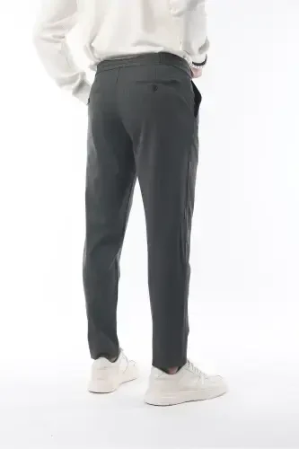 Slimfit Jogger Seasonal Comfortable Lycra Anthracite Pants-anthracite - 5