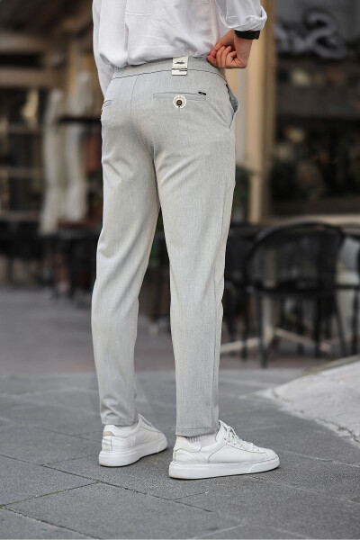 Slimfit Jogger Seasonal Comfortable Lycra Light Grey Pants - 4