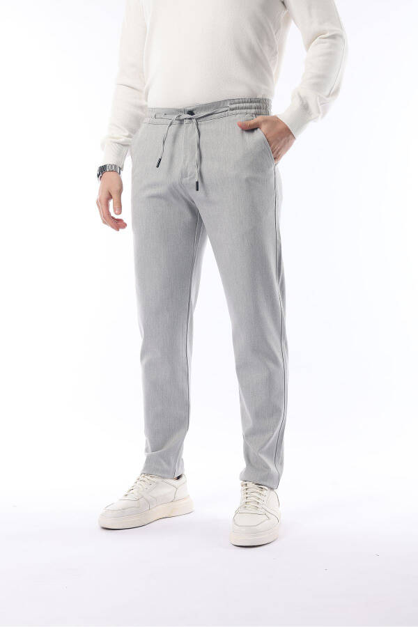 Slimfit Jogger Seasonal Comfortable Lycra Light Grey Pants - 1
