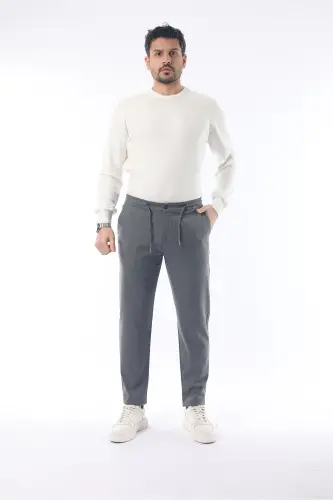 Slimfit Jogger Сезонные Серые Эластичные Удобные Брюки-Серый - 4
