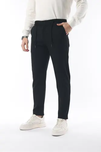 Slimfit Jogger Зимние Чёрные Эластичные Удобные Штаны-Чёрный - İDS COLLECTİON (1)