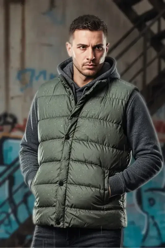 Slimfit Puffer Vest - 4