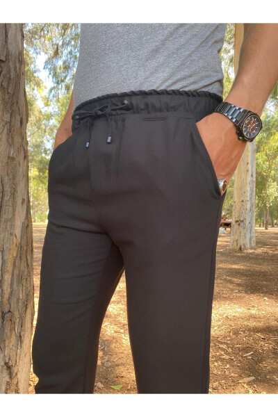 Slimfit Seasonal Black Lycra Comfortable Jogger Pants - 12