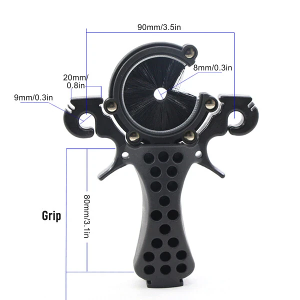 Slingshot Crossbow Shooting Fish Black Portable Great Power Nylon Stainless Steel More Efficient Fishing Gear - 7