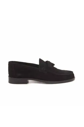 Slip-on Men's Classic Shoe 0137-Black Suede - 2