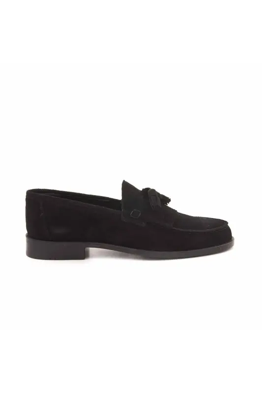 Slip-on Men's Classic Shoe 0137-Black Suede - 2