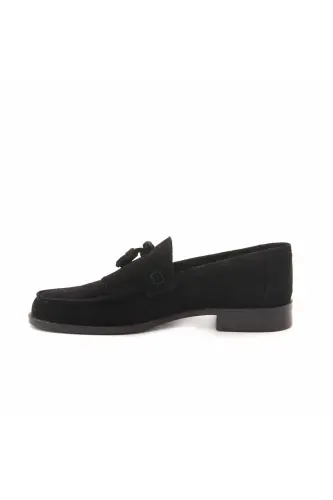 Slip-on Men's Classic Shoe 0137-Black Suede - 3