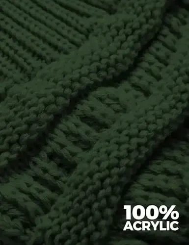 Slouchy Beanies for Women Cable Knit Winter Hats Ladies Gifts Chunky Skull Cap Thick Warm Stocking Caps for Cold Weather - 5