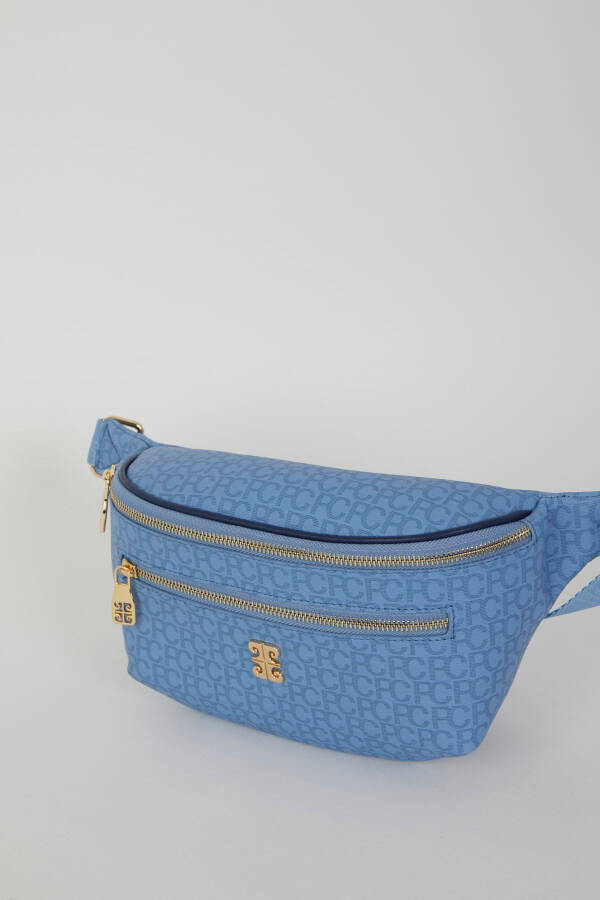 Small Alphabet Blue Women's Waist Bag 05PO22Y1542 - 24