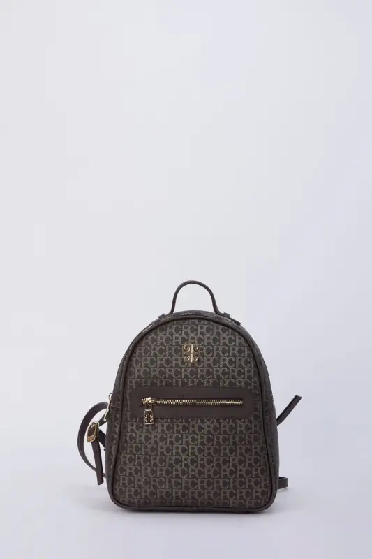 Small Alphabet Coffee Women's Backpack 05PO22Y1541 - 2
