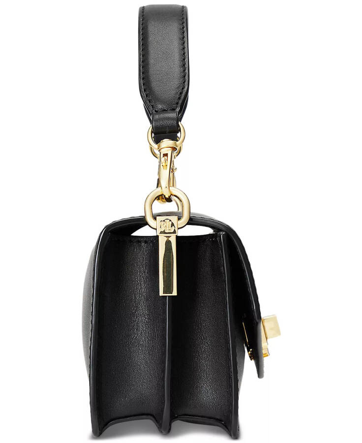 Small Leather Tayler Convertible Crossbody Bag Black - 6