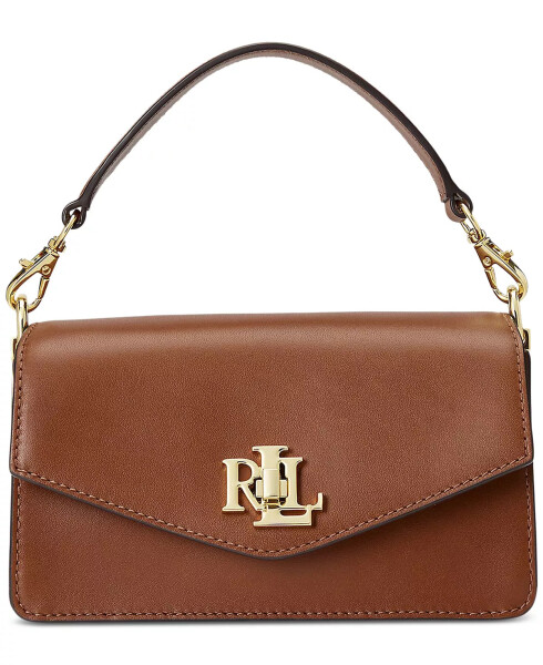 Small Leather Tayler Convertible Crossbody Bag Lauren Tan - 1