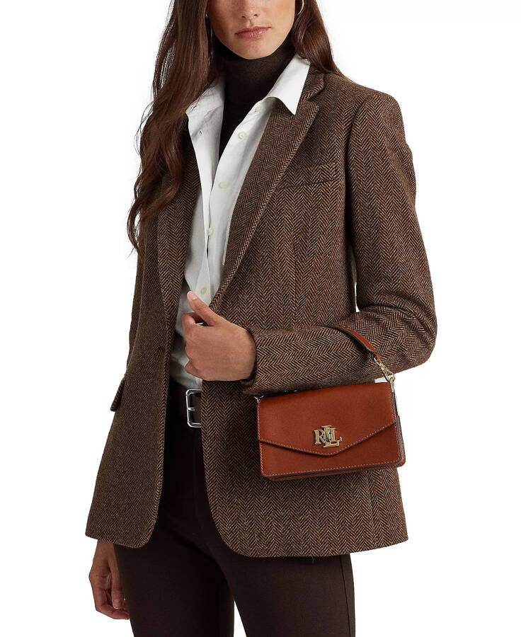 Small Leather Tayler Convertible Crossbody Bag Lauren Tan - 3