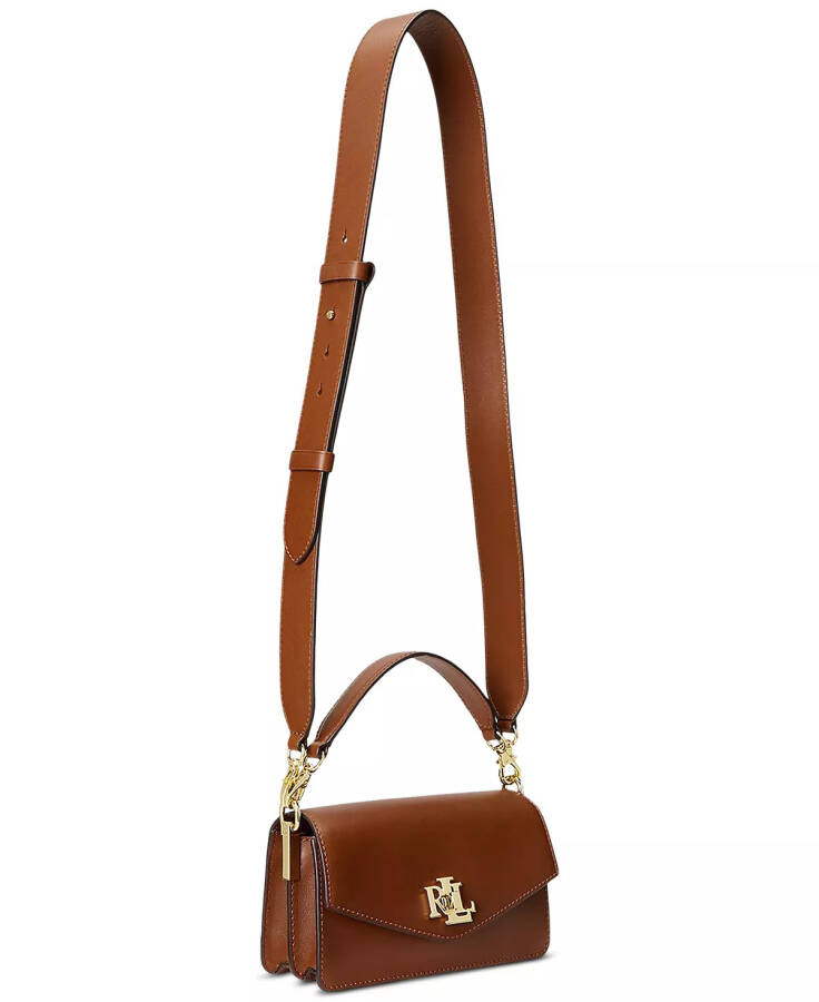 Small Leather Tayler Convertible Crossbody Bag Lauren Tan - 4