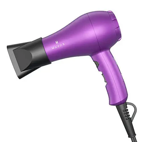 Small Lightweight Hair Dryer for Kids Compact Blow Dryer for RV and Travel 1000W Ionic Dryer with Concentrator - 1