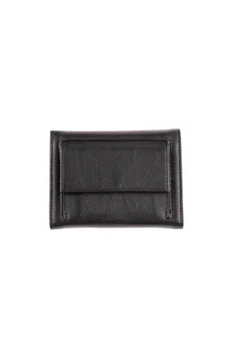 Small, snap closure wallet, genuine leather, card and ID slots, coin pocket. - DERIDERIM (1)