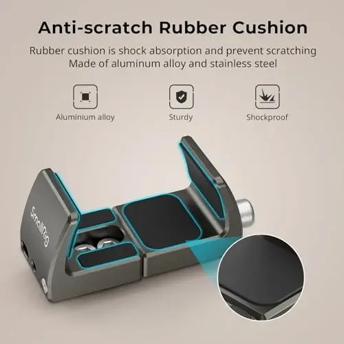 SMALLRIG Power Bank Holder, Power Bank Clamp Mount for Camera, Compatible with Width Range 2.1