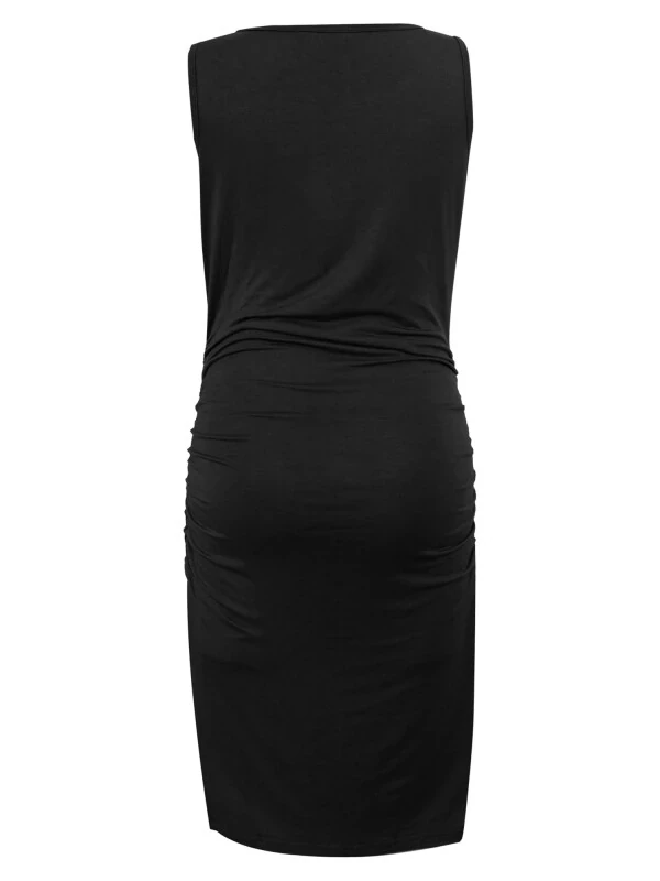 Smallshow Women's Ruched Maternity Dress Clothes Sleeveless Bodycon Dress - UILGO