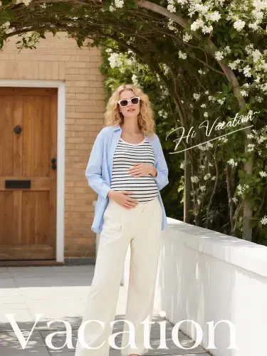 Smallshow Long Sleeve Pregnancy Shirts Tops Maternity Clothes for Women 3-Pack - 1