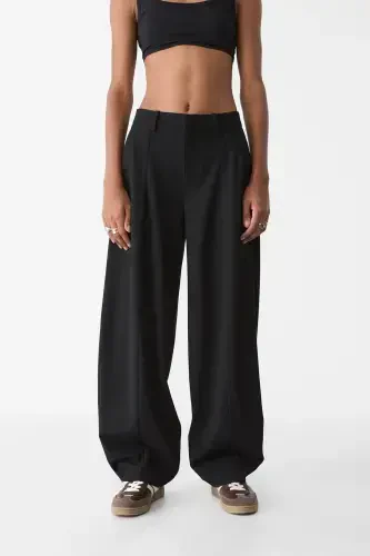 Smart baggy pants with stitch details - 2
