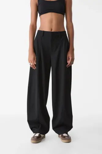 Smart baggy pants with stitch details - 2