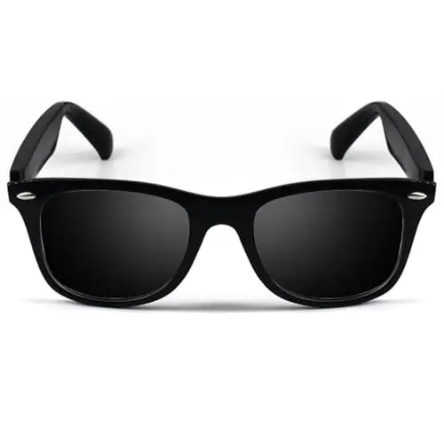 Smart Glasses erkaklar ayollar uchun, Ochiq quloq, UV himoyasi, поляризованные Bluetooth quyosh ko'zoynaklari mikrofon dinamiklari bilan, sensorli va ovozli yordamchi mos - 6 soatgacha batareya, ochiq havoda sport uchun aqlli quyosh ko'zoynaklari - TULBEYS