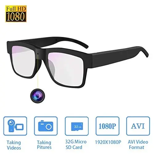 Smart Glasses Outdoor Wearable Glasses Sports Eye Glasses Recording Motorcycle Riding Scenery, Built-in 32G Memory Card - 2