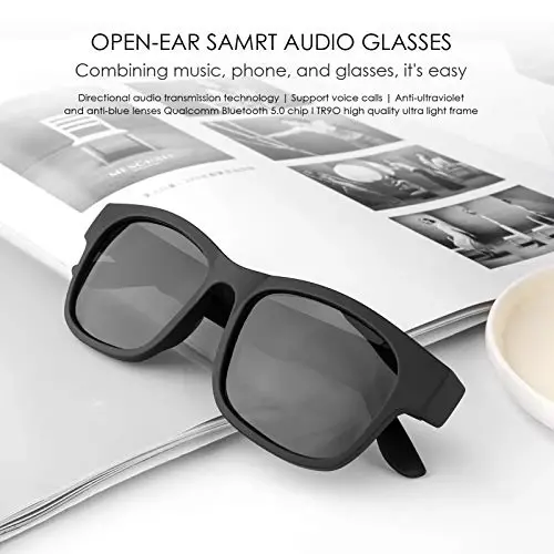 Smart Glasses Wireless Bluetooth Sunglasses Open Ear Music&Hands-Free Calling,for Men&Women,Polarized Lenses - 2