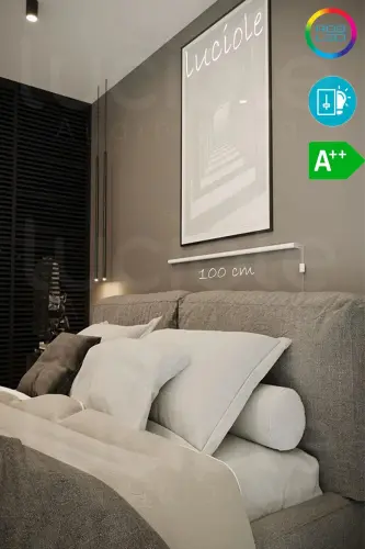 Smart RGB Bluetooth LED Lambader – 256 Renk Işık Kontrollü Akıllı Abajur Aplik-Bluetooth - 6