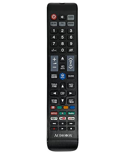 Smart TV, Roku, DVD pleerlar, kuchaytirgichlar uchun yangi 10 ta 1 universal smart masofadan boshqarish pulti - Netflix, Hulu va YouTube uchun maxsus ilova tugmalari - Audiobox