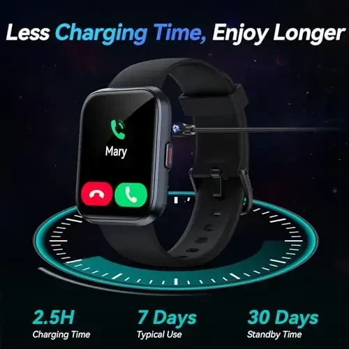 Smart Watches for Men Android & iPhone, 1.8