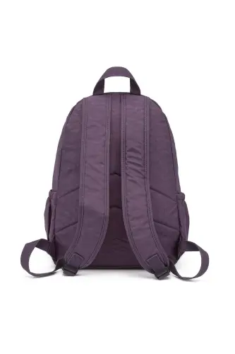 SMARTBAGS KRİNKIL KUMAŞ BÜYÜK BOY KADIN SIRT ÇANTASI 2022-1050 MÜRDÜM - MÜRDÜM - 3