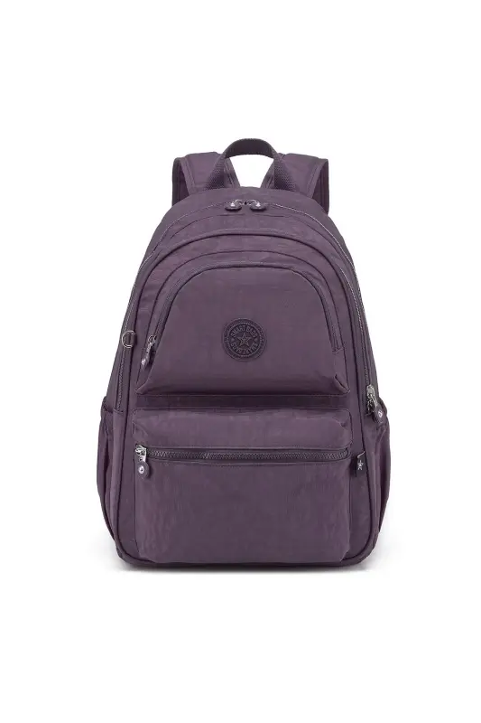 SMARTBAGS KRİNKIL KUMAŞ KATTAK KADIN ORQA CHANTASI 2022-1050 MÜRDÜM - MÜRDÜM - SMART BAGS